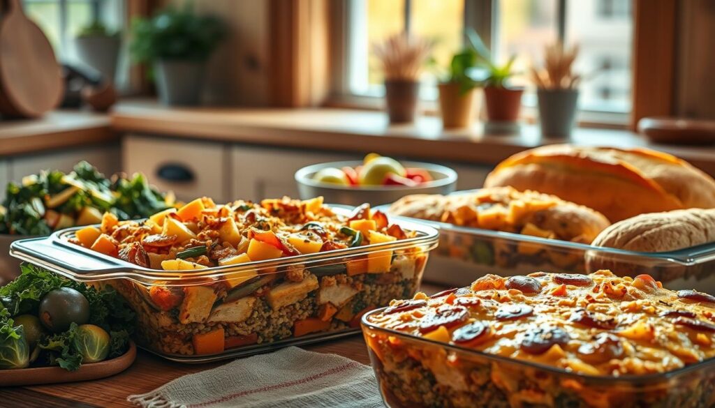 AI Lunch Casseroles with seasonal ingredients