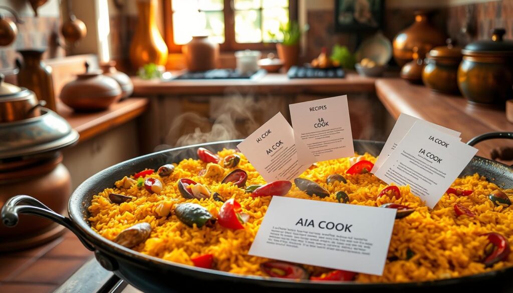 AI-generated Paella recipes