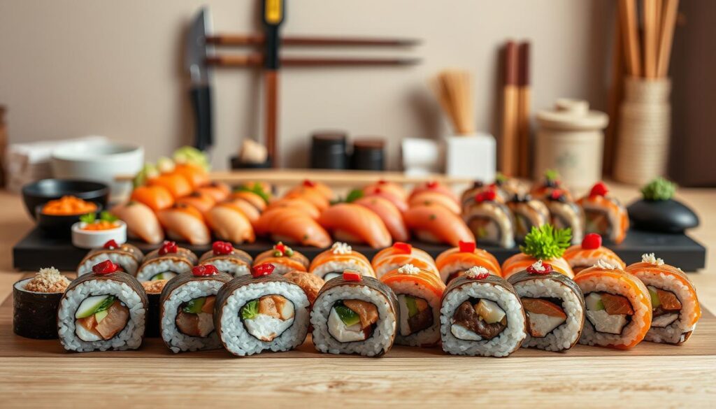 sushi presentation techniques